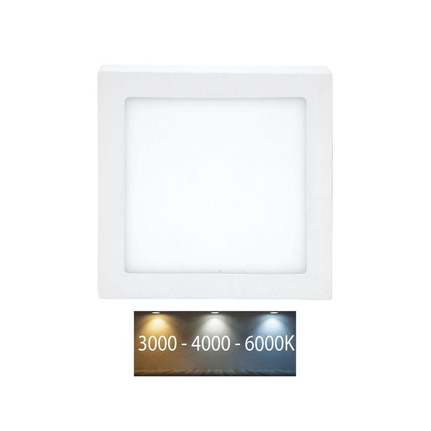 LED Fürdőszobai mennyezeti lámpa RAFA LED/18W/230V 3000/4000/6000K 22x22 cm IP44 fehér