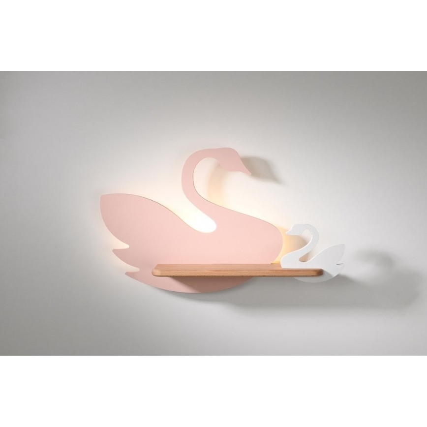 LED Gyerek fali lámpa polccal SWAN LED/5W/230V