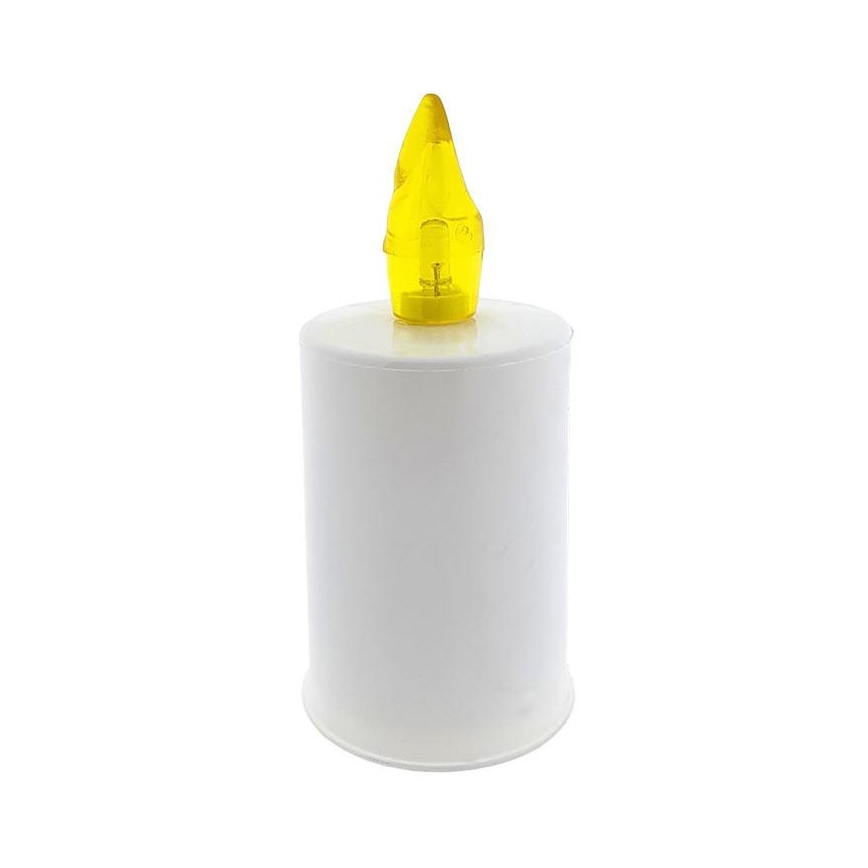 LED Gyertya LED/2xAA meleg fehér 10,8 cm fehér