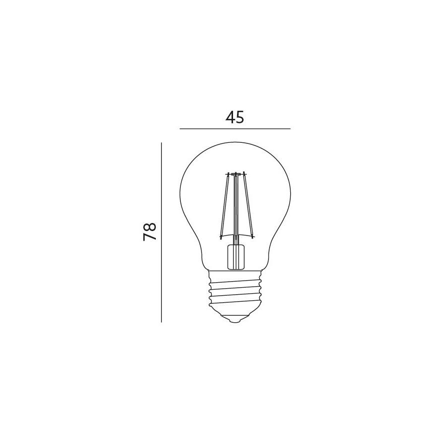 LED Izzó E27/4W/230V 3000K