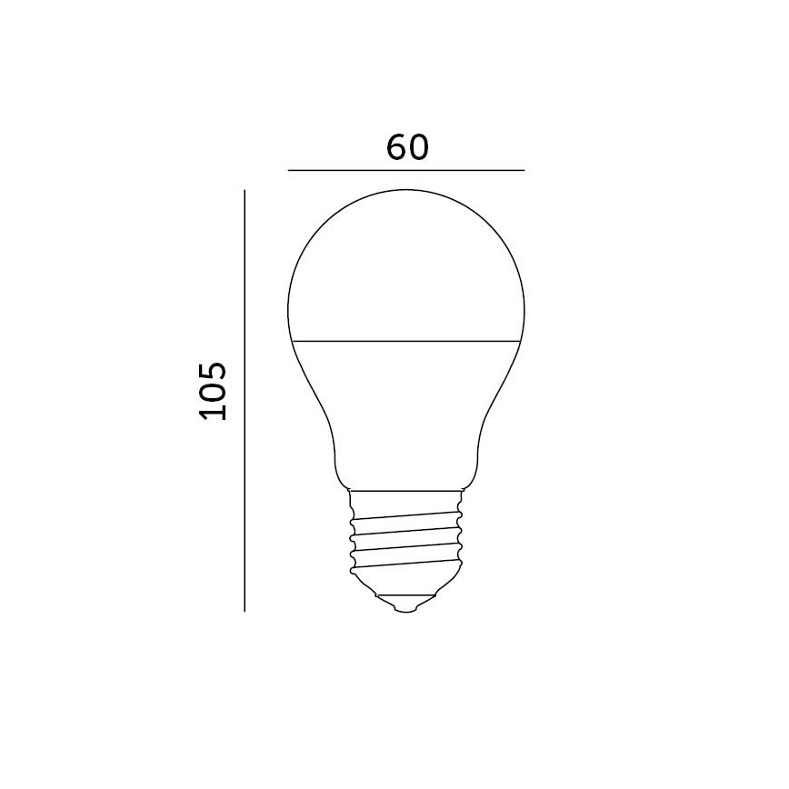 LED Izzó E27/8,5W/230V 3000K