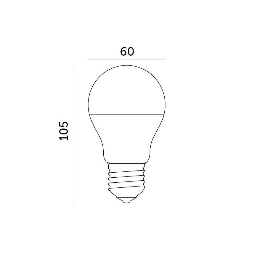 LED Izzó E27/8,5W/230V 4000K