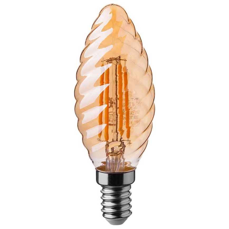 LED Izzó FILAMENT AMBER E14/4W/230V 2200K