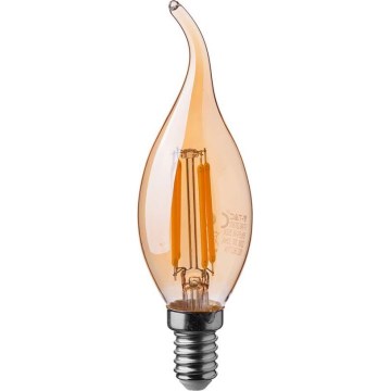 LED Izzó FILAMENT AMBER E14/4W/230V 2200K