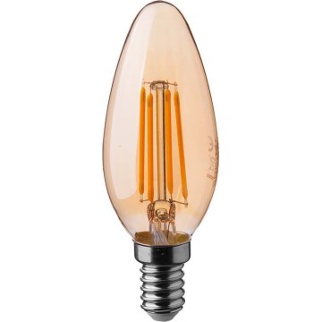 LED Izzó FILAMENT AMBER E14/4W/230V 2200K