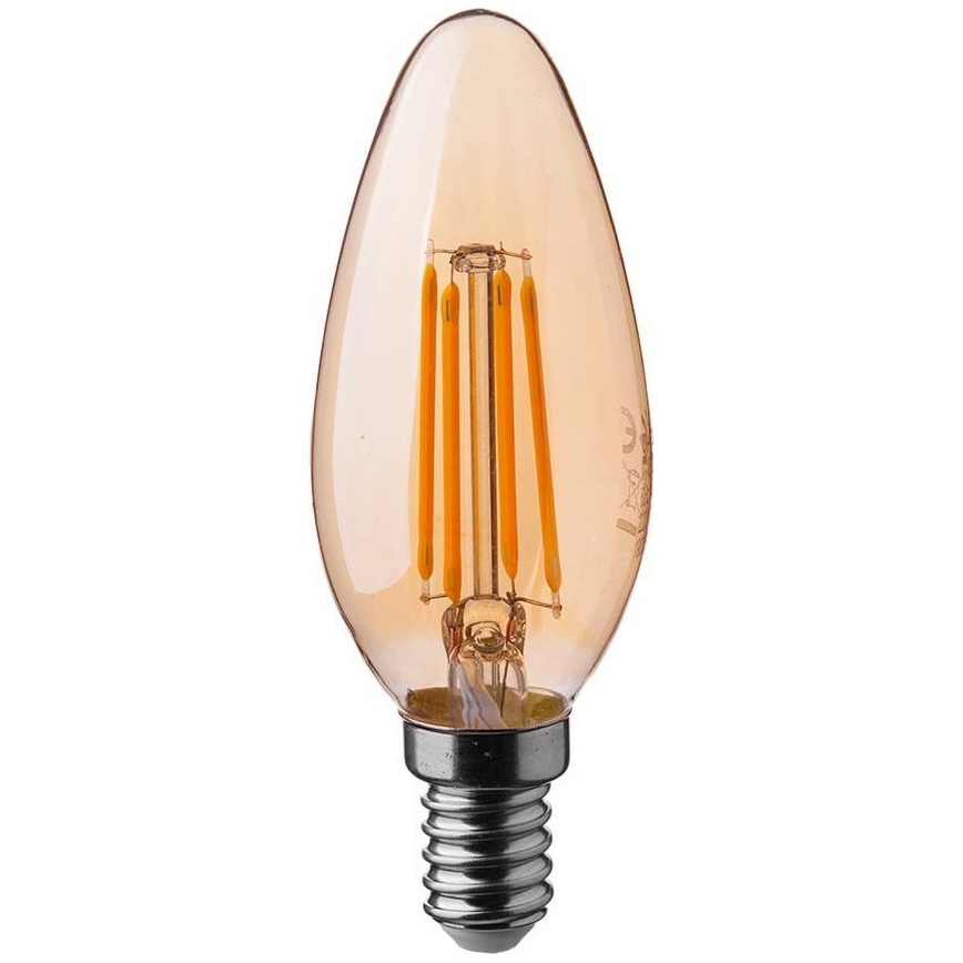 LED Izzó FILAMENT AMBER E14/4W/230V 2200K