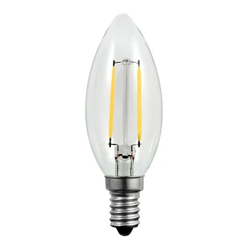 LED Izzó FILAMENT C37 E14/2W/230V 3000K