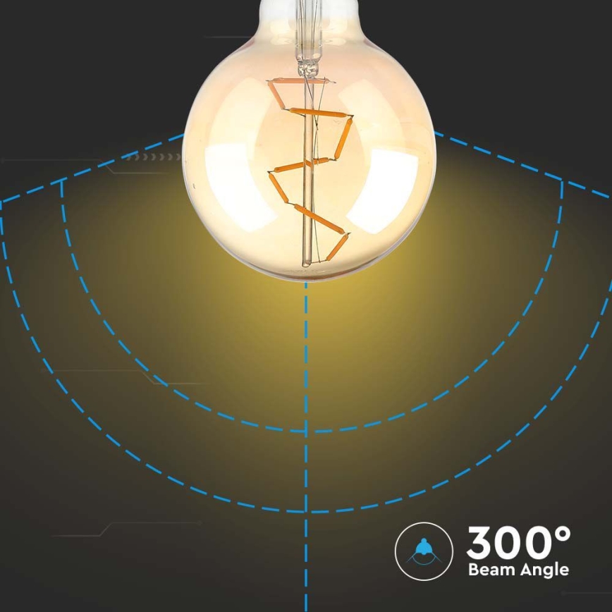 LED Izzó FILAMENT G95 E27/4W/230V 2200K