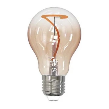 LED Izzó FILAMENT SHAPE A60 E27/4W/230V 1800K barna