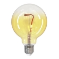 LED Izzó FILAMENT SHAPE G95 E27/4W/230V 1800K sárga