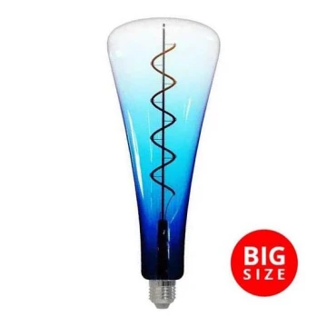 LED Izzó FILAMENT SHAPE T110 E27/5W/230V 1800K kék