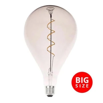 LED Izzó FILAMENT SPIRAL SMOKE A165 E27/4W/230V 2000K