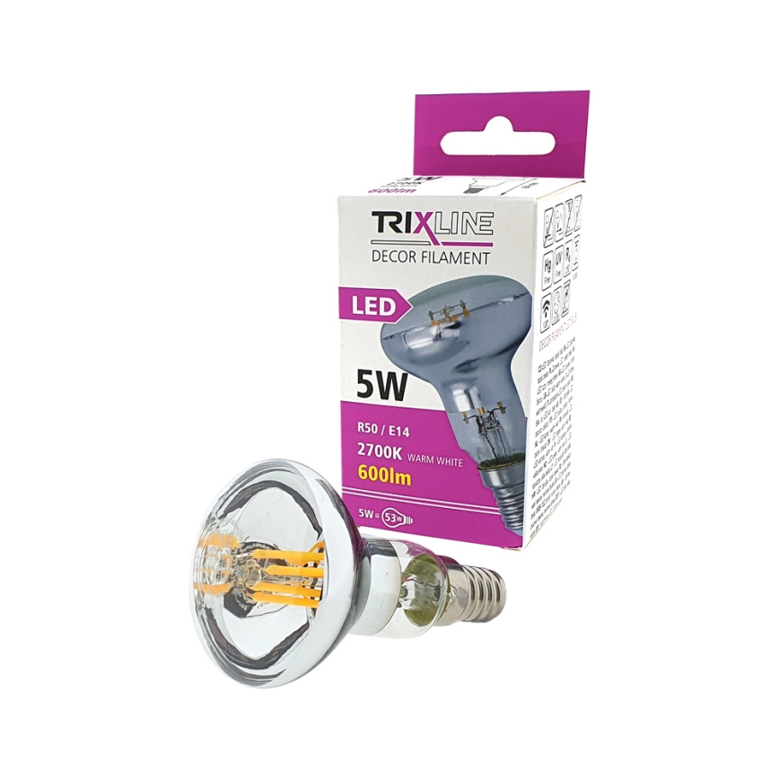 LED izzó FILAMENT VINTAGE E14/5W/230V 2700K