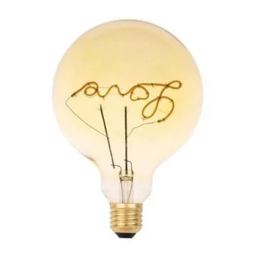 LED Izzó FILAMENT VINTAGE LOVE G125 E27/2W/230V 2000K