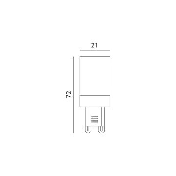 LED Izzó G9/6W/230V 4000K