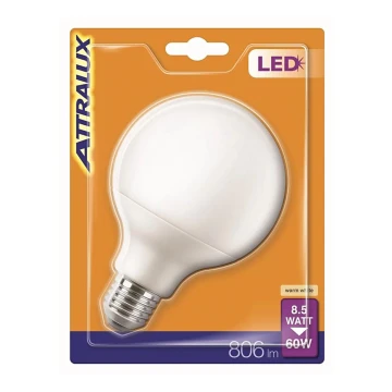 LED Izzó G95 E27/8,5W/230V 2700K - Attralux