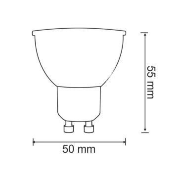 LED Izzó GU10/7W/230V 3000K