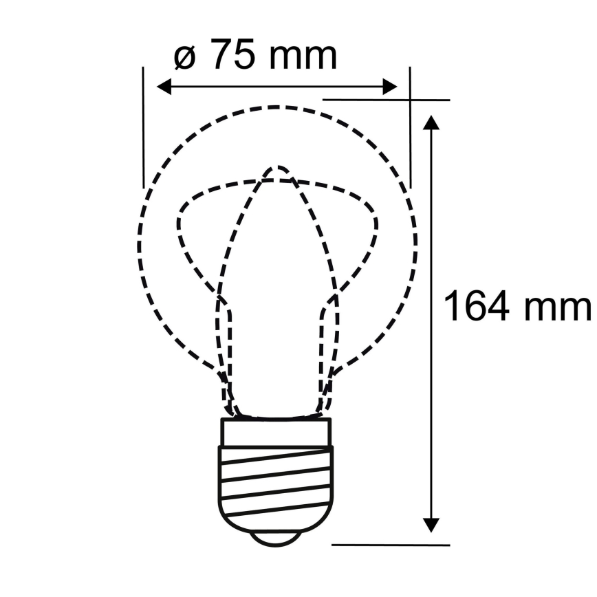 LED Izzó INNER B75 E27/3,5W/230V 1800K - Paulmann 28877