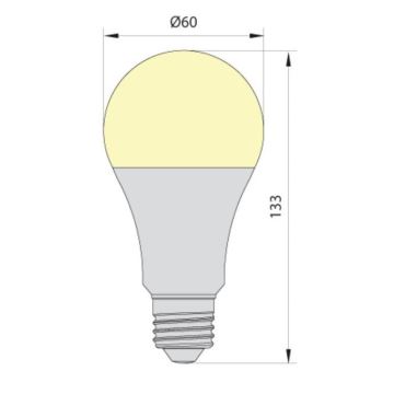 LED Izzó LEDSTAR ECO A65 E27/20W/230V 4000K