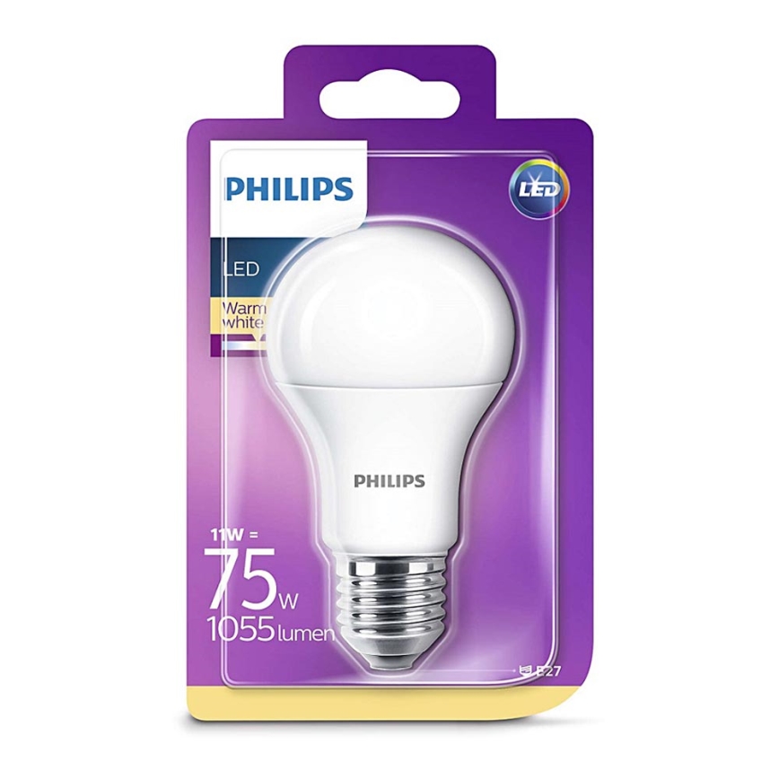 LED izzó Philips E27/11W/230V 2700K