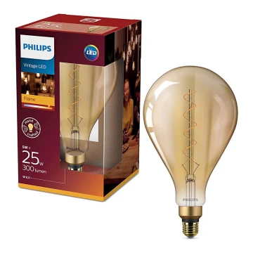 LED Izzó Philips E27/5W/230V 2000K - VINTAGE