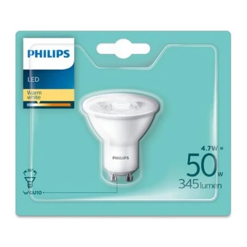 LED Izzó Philips GU10/4,7W/230V 2700K