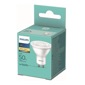 LED Izzó Philips GU10/4,7W/230V 2700K