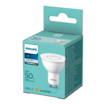 LED Izzó Philips GU10/4,7W/230V 4000K