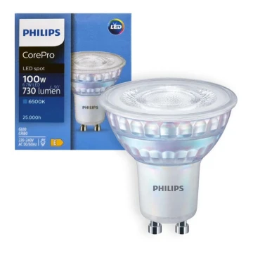 LED Izzó Philips GU10/6,7W/230V 6500K