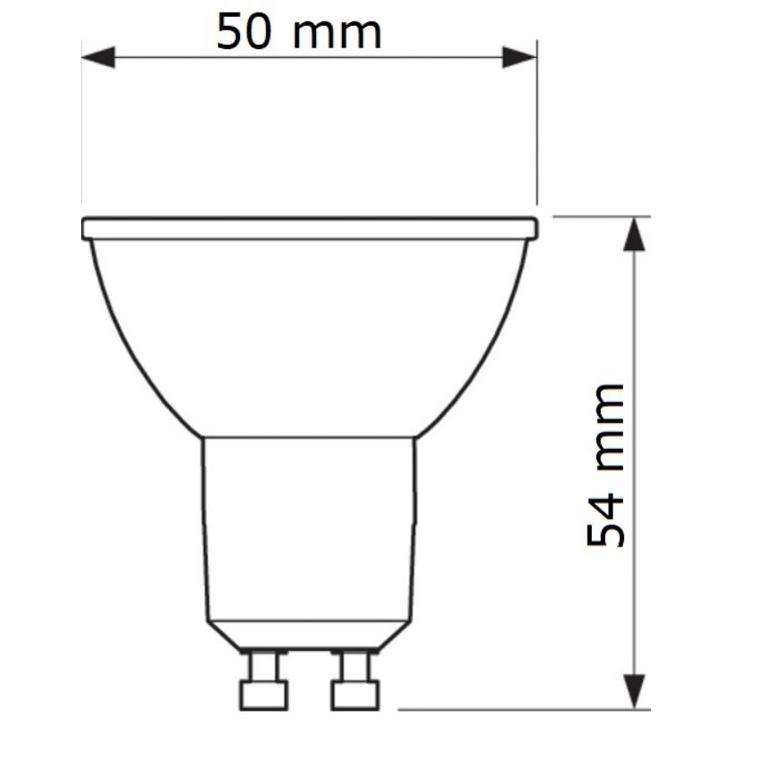 LED Izzó Philips GU10/6,7W/230V 6500K