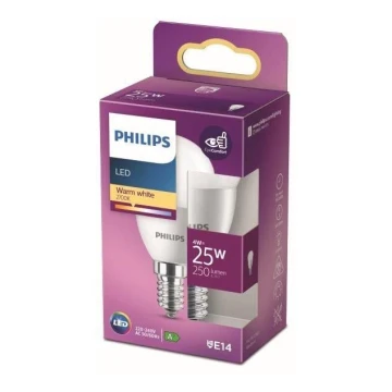 LED Izzó Philips P45 E14/4W/230V 2700K