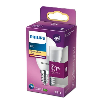 LED Izzó Philips P45 E14/5,5W/230V 2700K