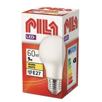 LED izzó Philips Pila E27/9W/230V 2700K