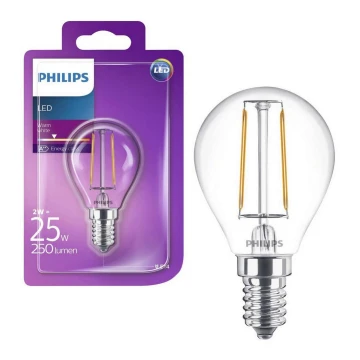 LED Izzó Philips VINTAGE E14/2W/230V 2700K