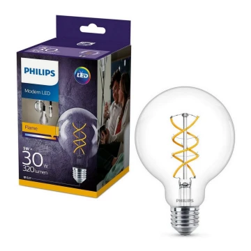 LED Izzó Philips VINTAGE G95 E27/5W/230V 2200K