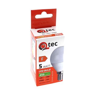 LED Izzó Qtec P45 E14/5W/230V 2700K