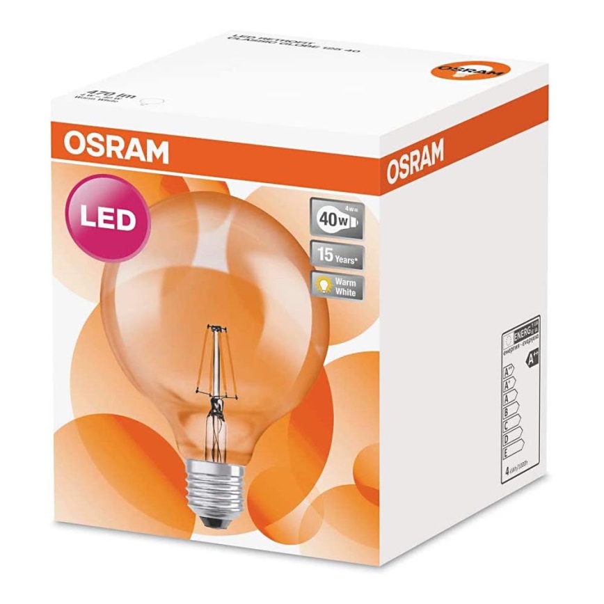 LED Izzó RETROFIT E27/4W/230V 2700K - Osram