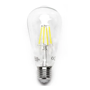 LED Izzó ST64 E27/8W/230V 6500K - Aigostar