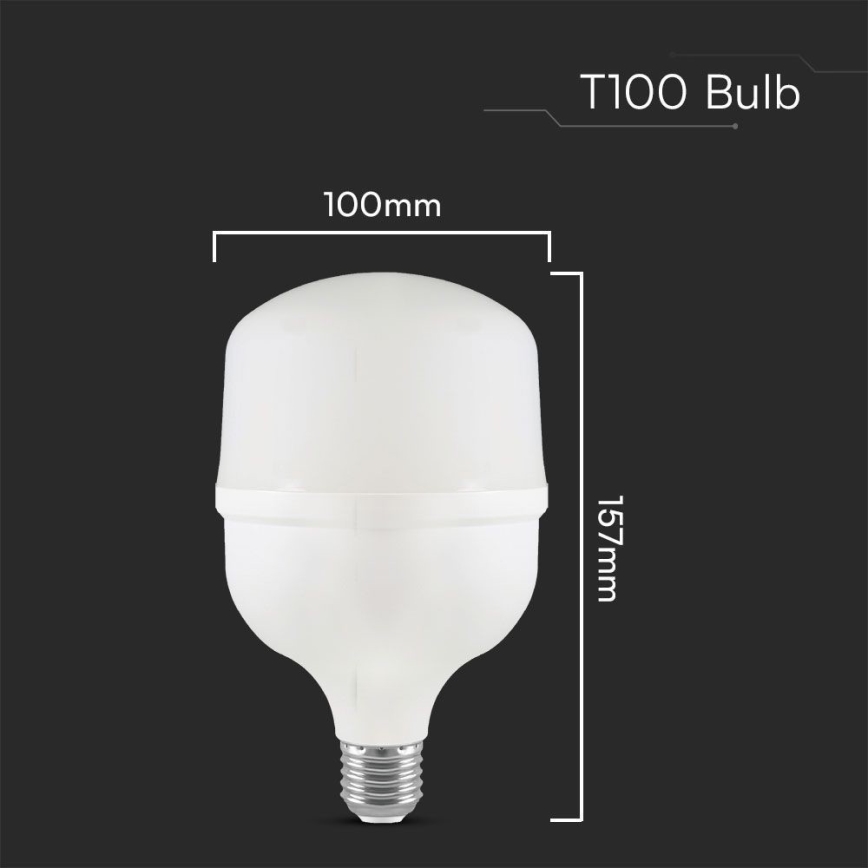 LED Izzó T100 E27/30W/230V 6500K