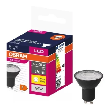 LED Izzó VALUE PAR16 GU10/4,5W/230V 2700K 120° - Ledvance