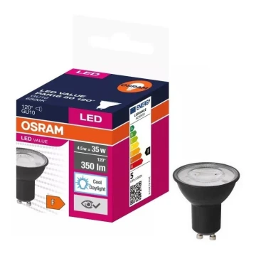 LED Izzó VALUE PAR16 GU10/4,5W/230V 6500K 120° - Ledvance