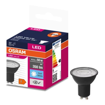 LED Izzó VALUE PAR16 GU10/4,5W/230V 6500K 36° - Ledvance