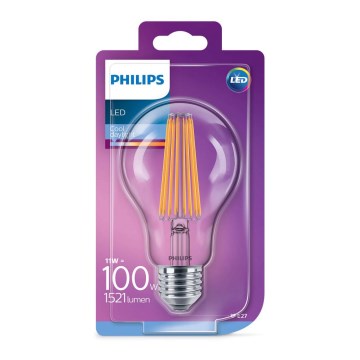 LED Izzó VINTAGE 1xE27/10W/230V 6500K - Philips