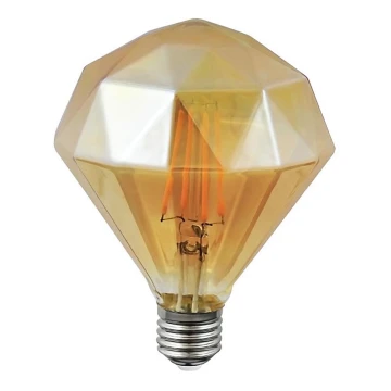 LED izzó VINTAGE AMBER E27/4W/230V 2700K