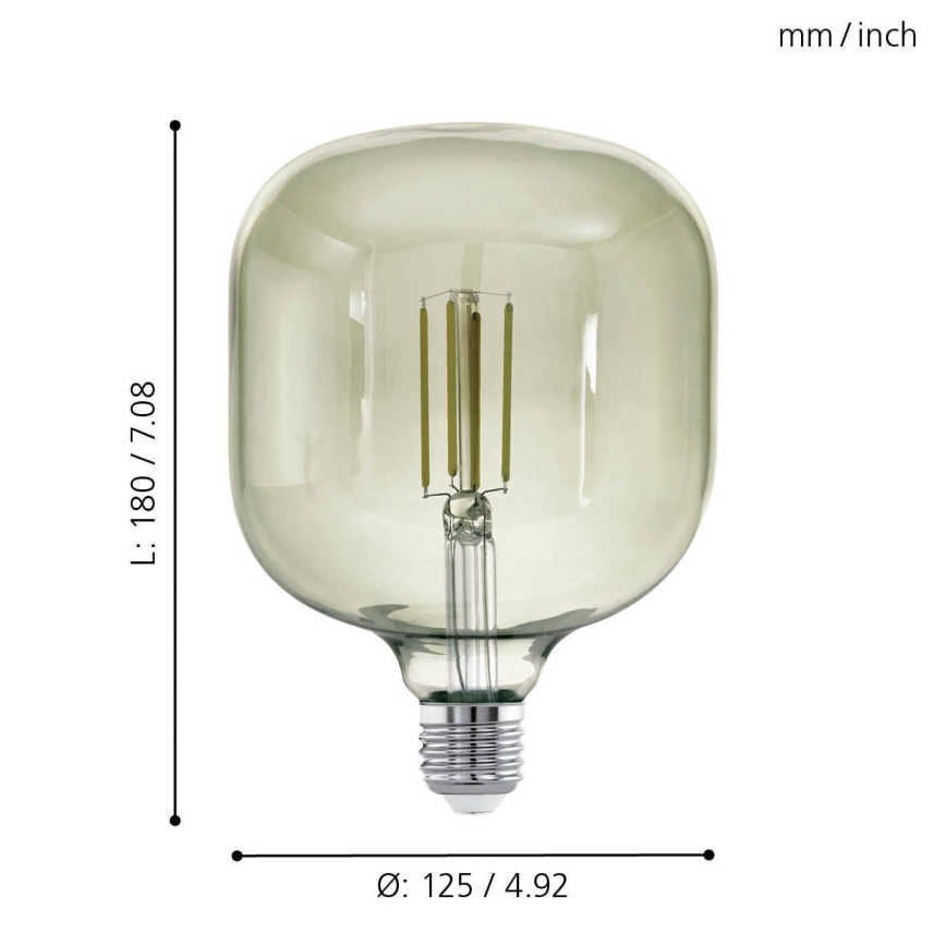 LED Izzó VINTAGE E27/4W/230V 3000K  - Eglo 12597