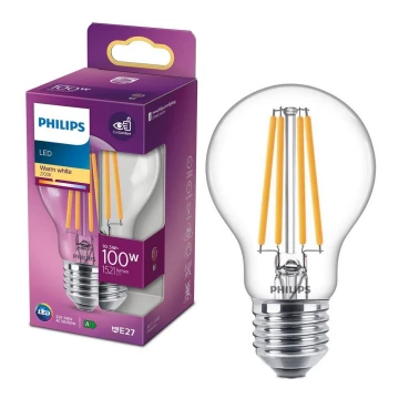 LED Izzó VINTAGE Philips A60 E27/10,5W/230V 2700K