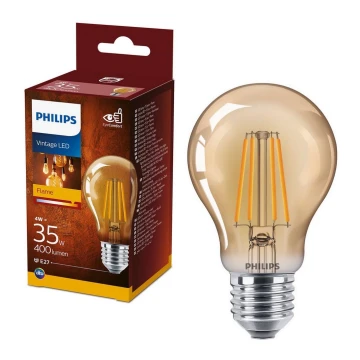 LED Izzó VINTAGE Philips A60 E27/4W/230V 2700K