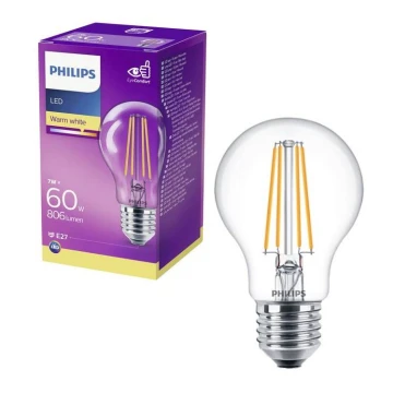 LED Izzó VINTAGE Philips A60 E27/7W/230V 2700K