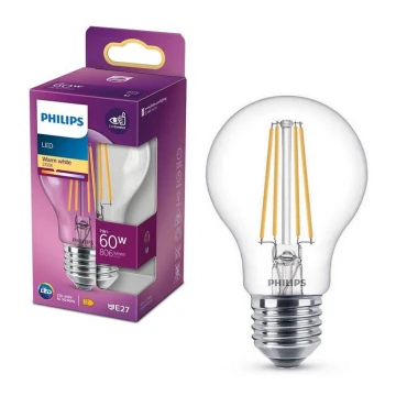 LED Izzó VINTAGE Philips A60 E27/7W/230V 2700K