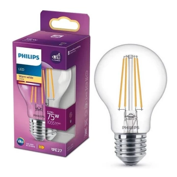 LED Izzó VINTAGE Philips A60 E27/8,5W/230V 2700K